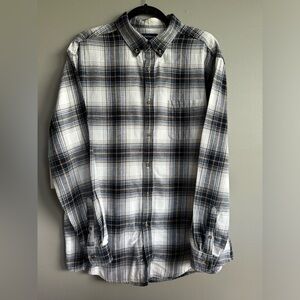 Croft & Barrow Men’s Button Up, 100% Cotton, White, Blue, Gray, Gold